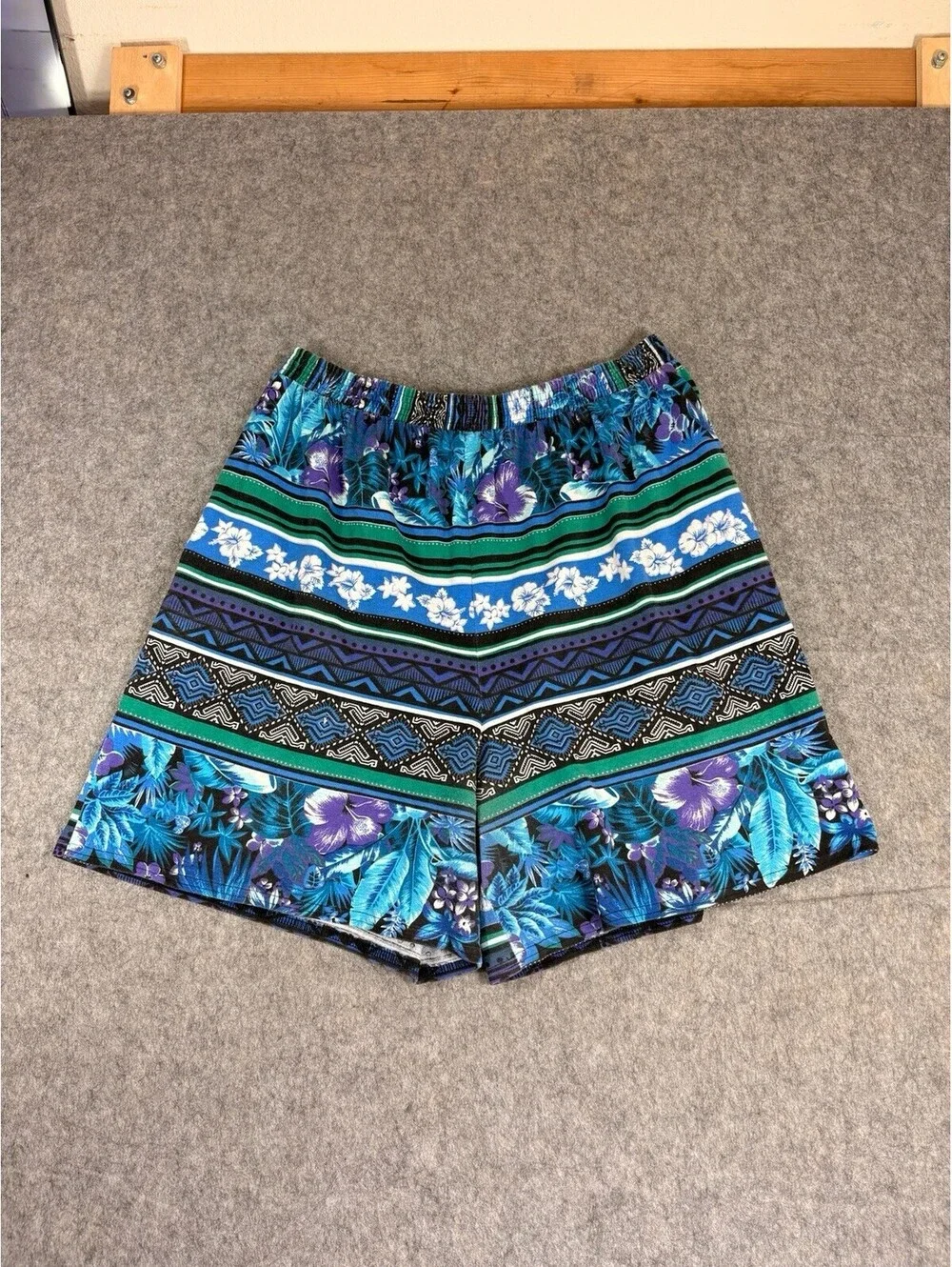 Vintage Surf Gear Beach Shorts Cotton Made in USA Mens Size XL